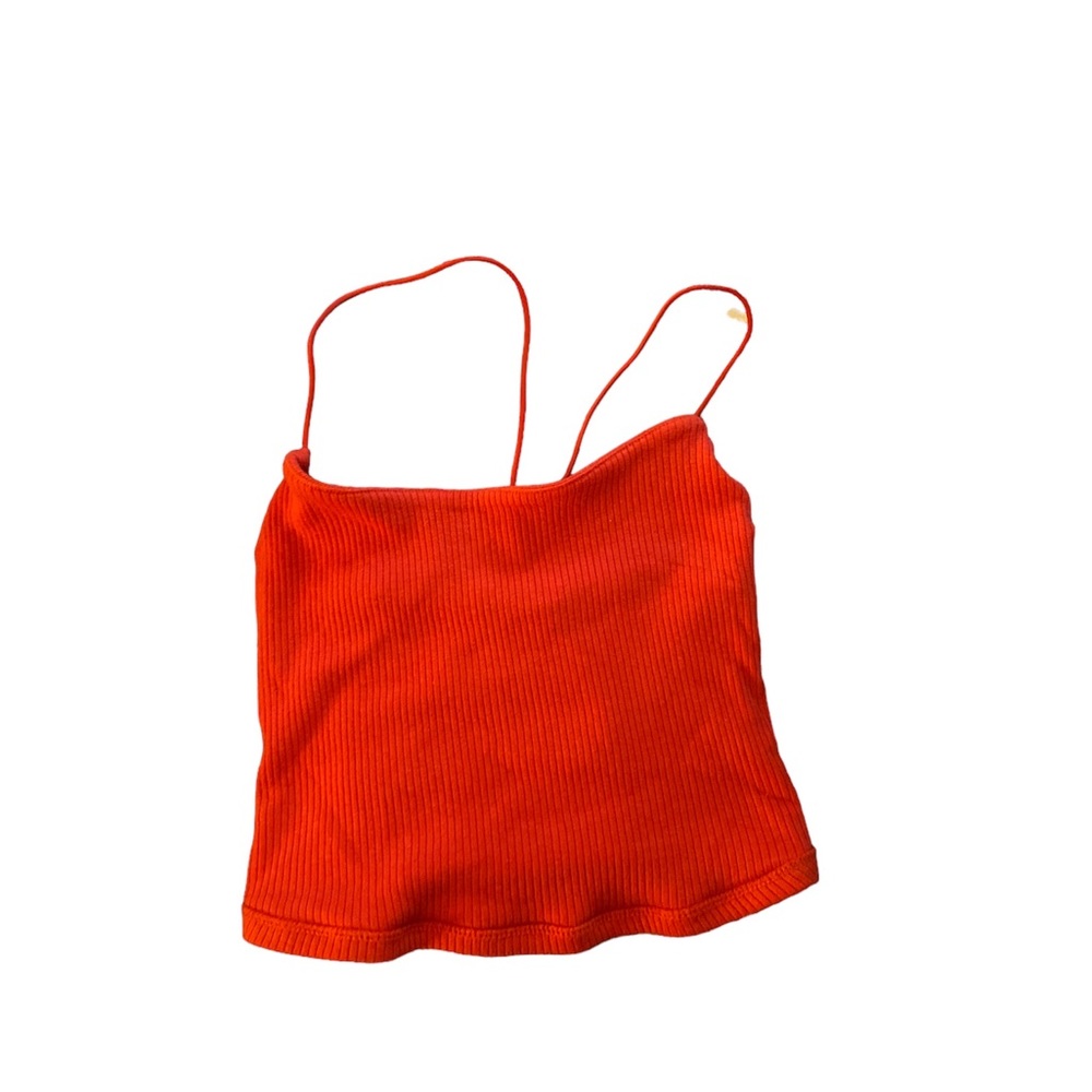 Women’s Garage Small Hot Red Tube Top with thin Straps sexy top